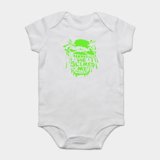 Ghostbusters Slimer - He Slimed Me Baby Bodysuit